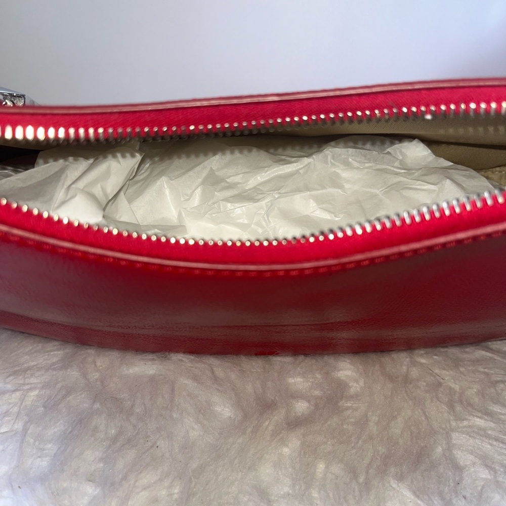 Givenchy Red Patent Leather Shoulder Bag with Charm - Picture 7 of 8